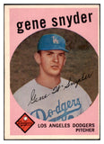 1959 Topps Baseball #522 Gene Snyder Dodgers EX 480031