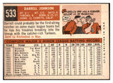 1959 Topps Baseball #533 Darrell Johnson Yankees EX 480034