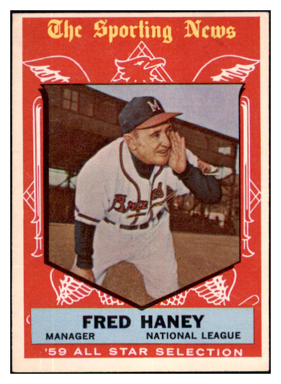 1959 Topps Baseball #551 Fred Haney A.S. Braves EX 480040