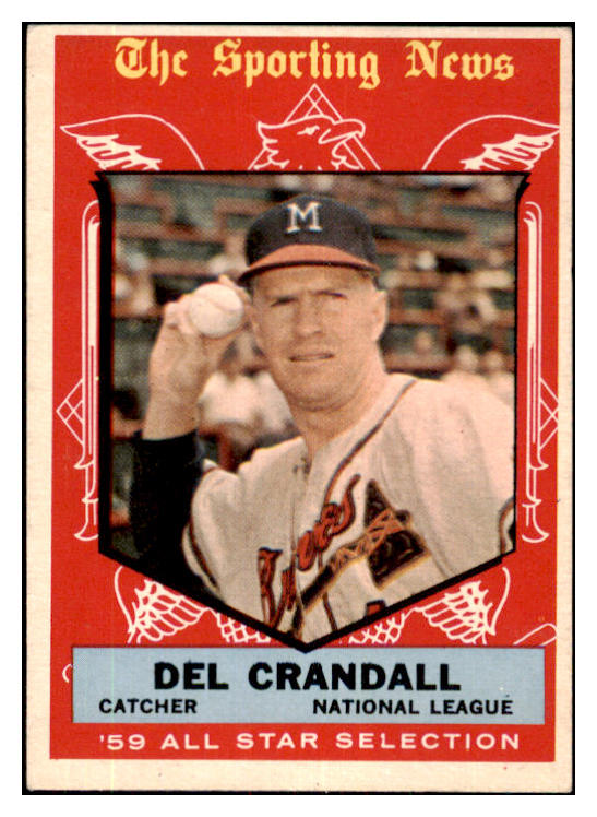 1959 Topps Baseball #567 Del Crandall A.S. Braves EX 480041