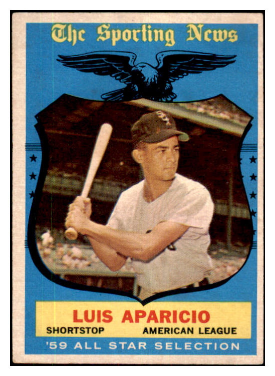 1959 Topps Baseball #560 Luis Aparicio A.S. White Sox EX 480048