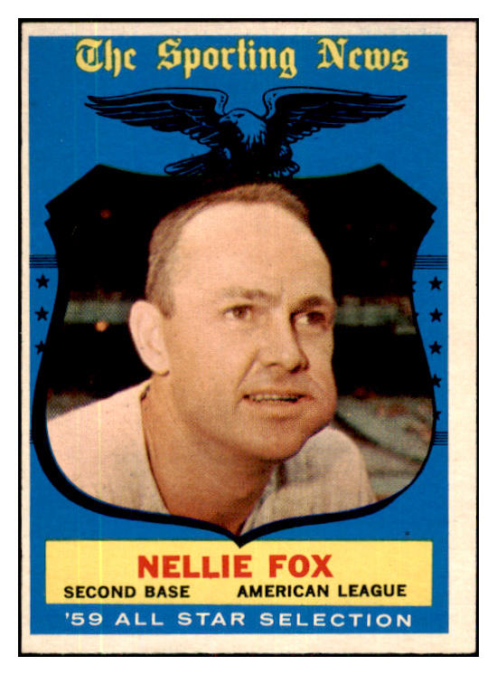 1959 Topps Baseball #556 Nellie Fox A.S. White Sox EX 480049