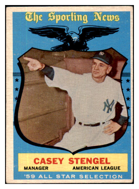 1959 Topps Baseball #552 Casey Stengel A.S. Yankees EX 480050