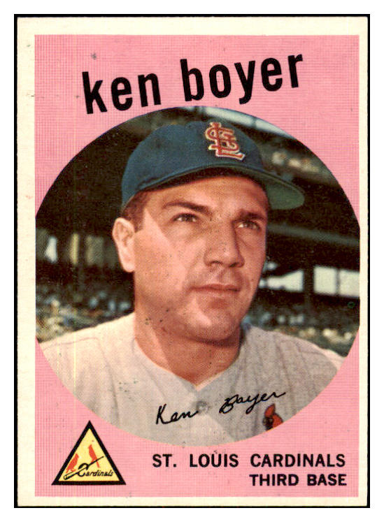 1959 Topps Baseball #325 Ken Boyer Cardinals EX 480053