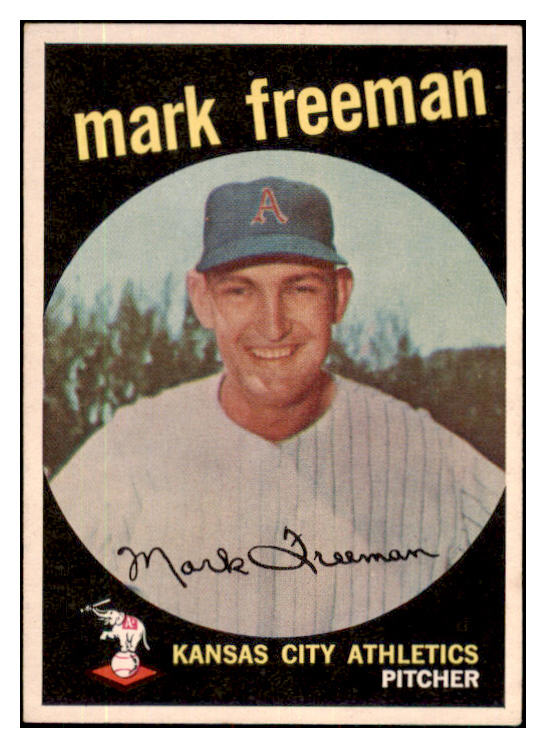 1959 Topps Baseball #532 Mark Freeman A's EX-MT 480061