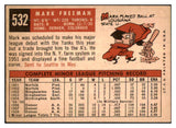 1959 Topps Baseball #532 Mark Freeman A's EX-MT 480061