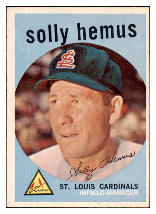 1959 Topps Baseball #527 Solly Hemus Cardinals EX-MT 480062