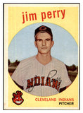 1959 Topps Baseball #542 Jim Perry Indians EX-MT 480063