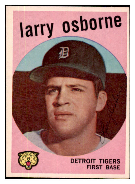 1959 Topps Baseball #524 Larry Osborne Tigers EX-MT 480065