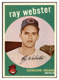 1959 Topps Baseball #531 Ray Webster Indians EX-MT 480067