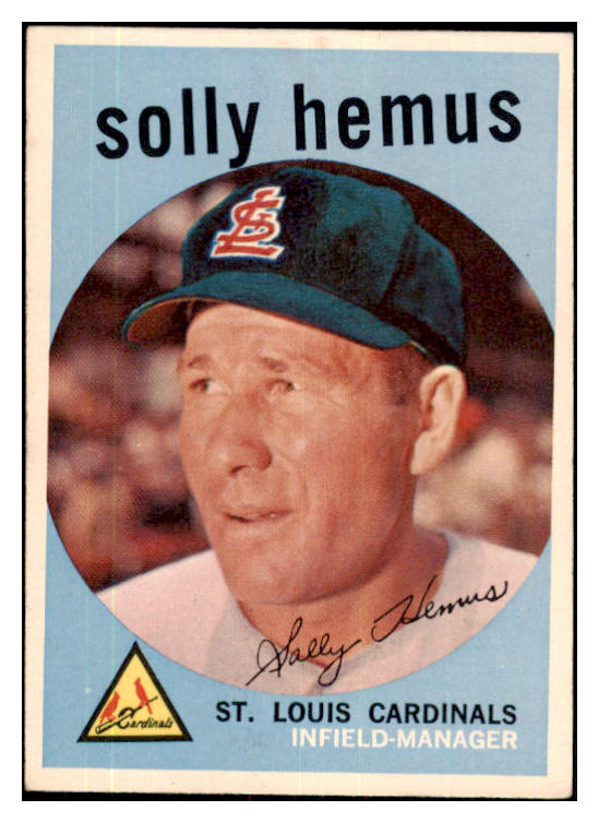 1959 Topps Baseball #527 Solly Hemus Cardinals EX-MT 480072