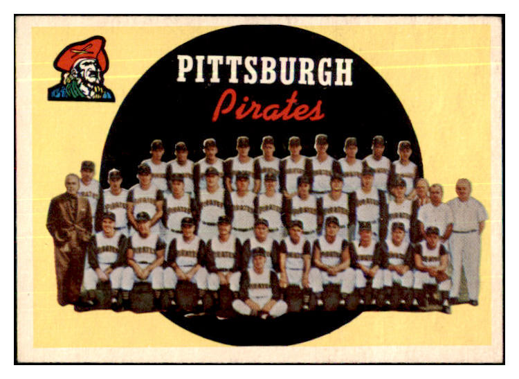 1959 Topps Baseball #528 Pittsburgh Pirates Team EX-MT 480083