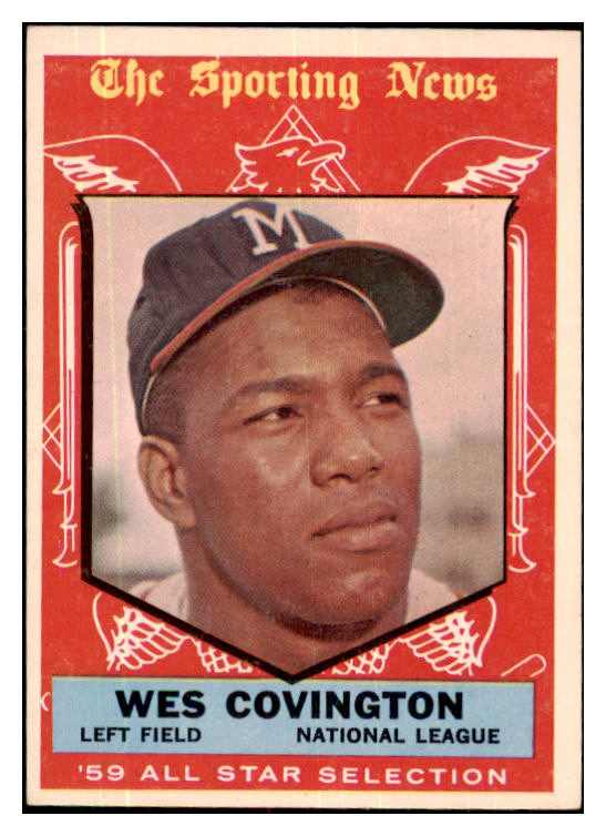1959 Topps Baseball #565 Wes Covington A.S. Braves EX-MT 480084