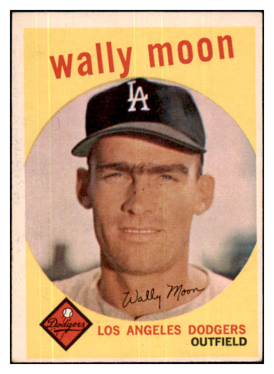 1959 Topps Baseball #530 Wally Moon Dodgers VG-EX 480104