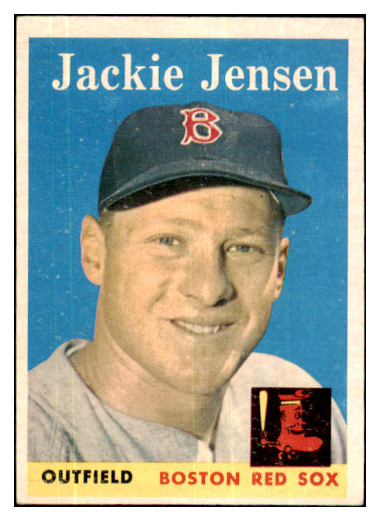 1958 Topps Baseball #130 Jackie Jensen Red Sox VG-EX 480107
