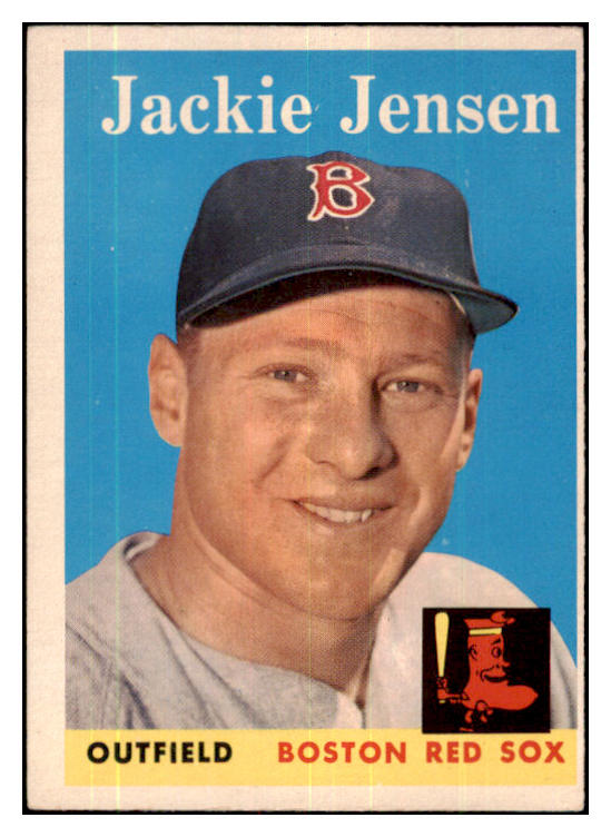 1958 Topps Baseball #130 Jackie Jensen Red Sox VG-EX 480112