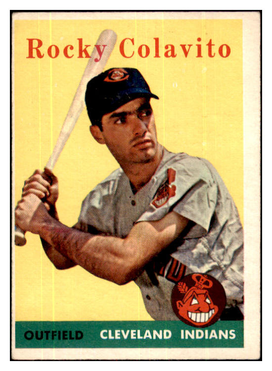 1958 Topps Baseball #368 Rocky Colavito Indians VG-EX 480116