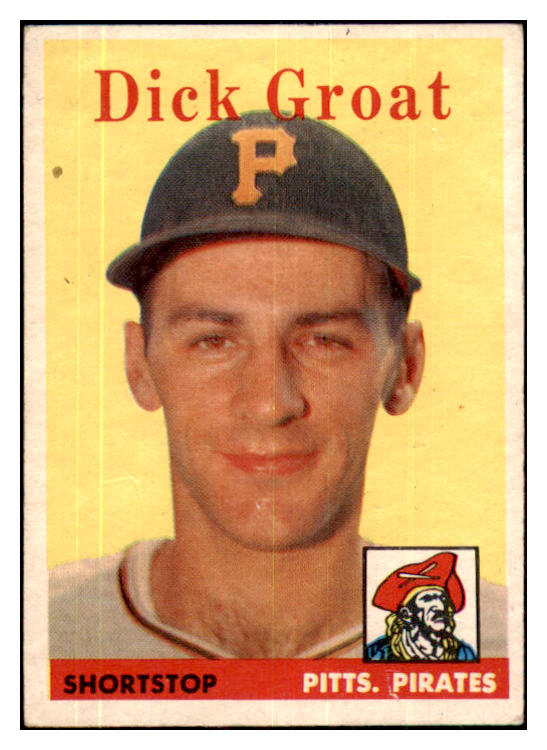 1958 Topps Baseball #045 Dick Groat Pirates VG-EX 480117