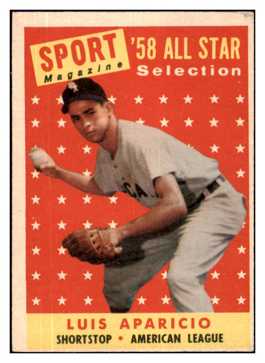 1958 Topps Baseball #483 Luis Aparicio A.S. White Sox VG-EX 480119