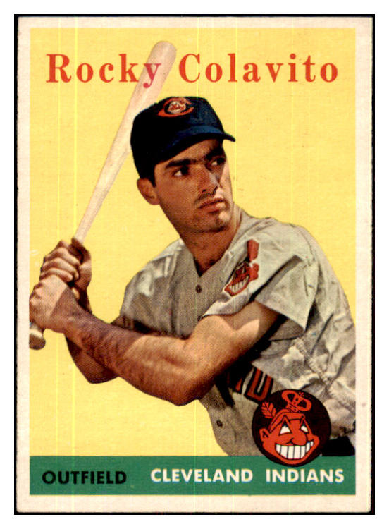 1958 Topps Baseball #368 Rocky Colavito Indians EX-MT 480125
