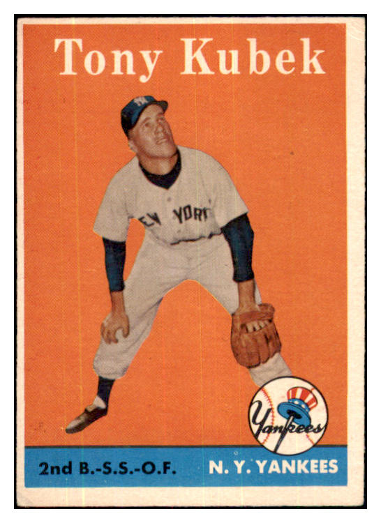 1958 Topps Baseball #393 Tony Kubek Yankees EX 480130