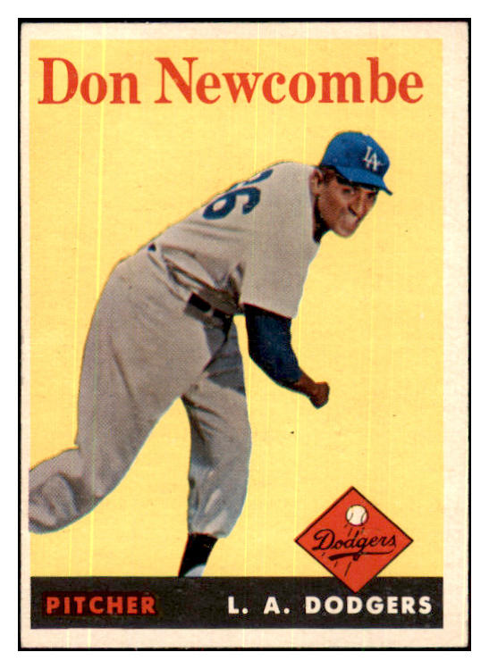 1958 Topps Baseball #340 Don Newcombe Dodgers EX-MT 480132