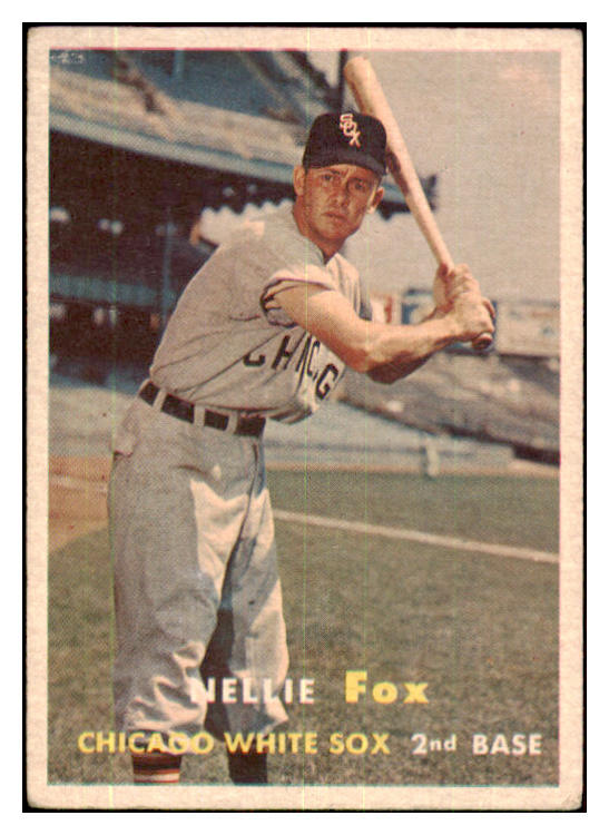 1957 Topps Baseball #038 Nellie Fox White Sox VG-EX 480144