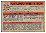 1957 Topps Baseball #329 Chicago White Sox Team VG-EX 480146