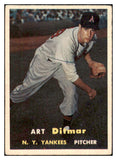 1957 Topps Baseball #132 Art Ditmar Yankees VG-EX 480150