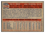 1957 Topps Baseball #129 Saul Rogovin Phillies VG-EX 480154