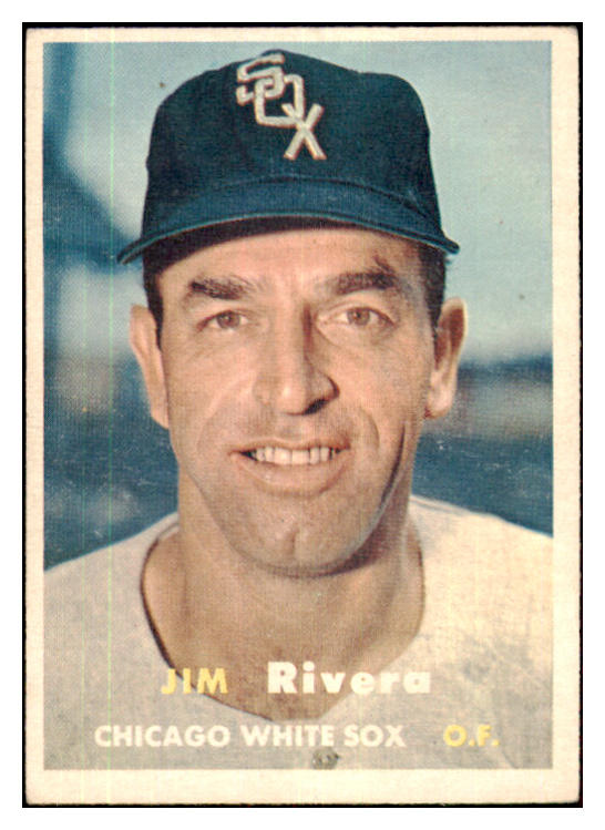 1957 Topps Baseball #107 Jim Rivera White Sox VG-EX 480169