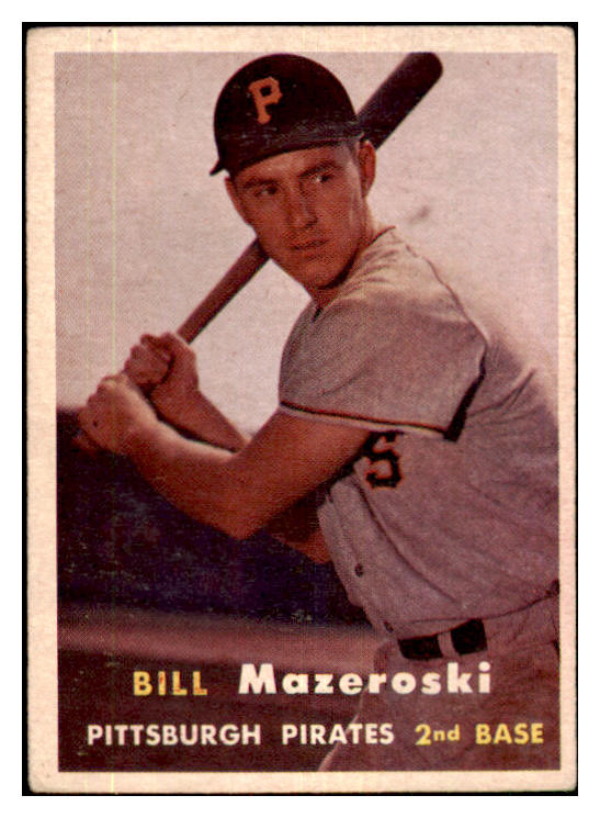 1957 Topps Baseball #024 Bill Mazeroski Pirates VG 480170