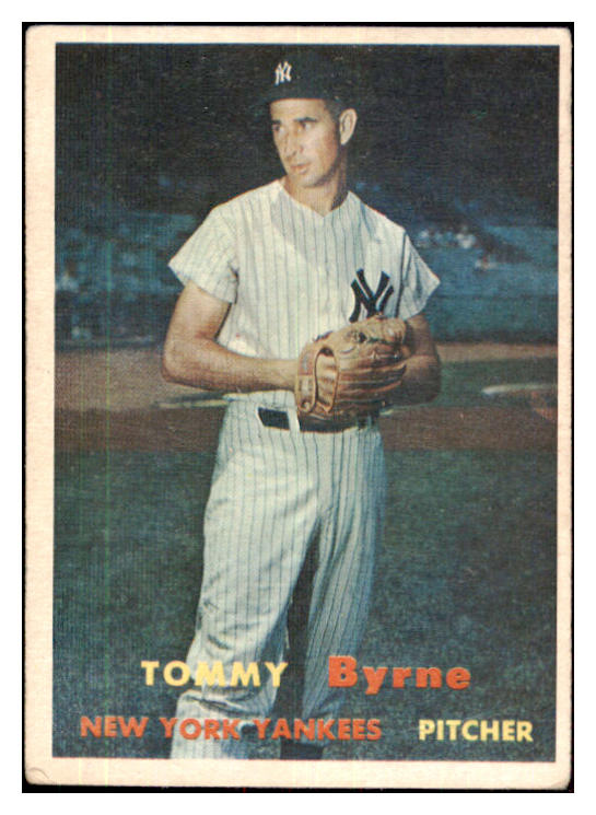 1957 Topps Baseball #108 Tommy Byrne Yankees VG-EX 480171