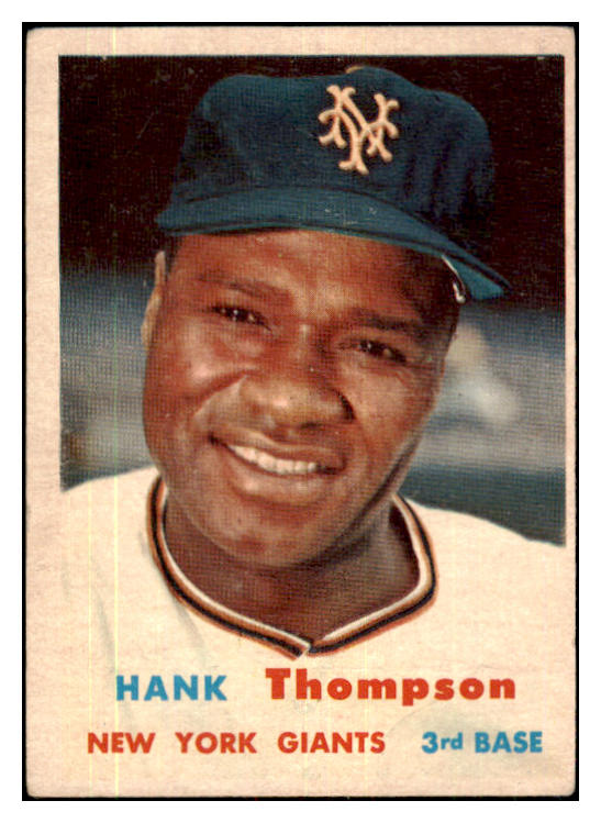 1957 Topps Baseball #109 Hank Thompson Giants VG-EX 480172