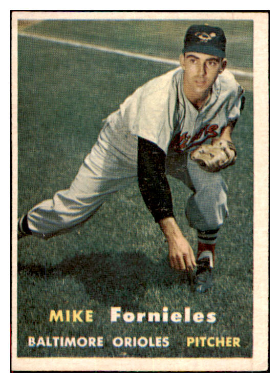 1957 Topps Baseball #116 Mike Fornieles Orioles EX 480182