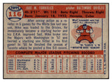 1957 Topps Baseball #116 Mike Fornieles Orioles EX 480182