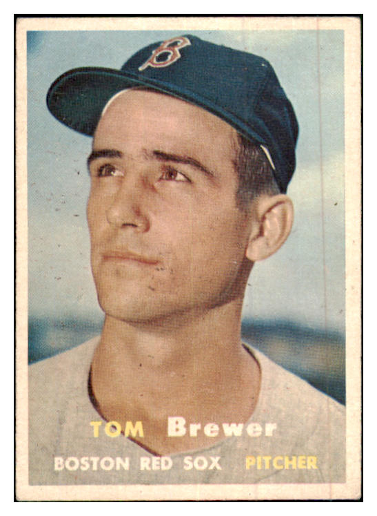 1957 Topps Baseball #112 Tom Brewer Red Sox EX-MT 480187