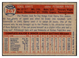 1957 Topps Baseball #267 Danny Kravitz Pirates VG-EX 480194