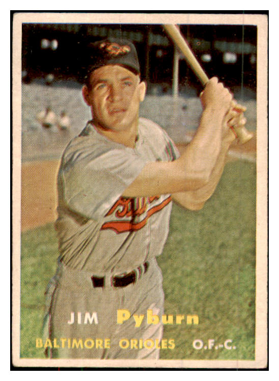 1957 Topps Baseball #276 Jim Pyburn Orioles VG-EX 480196