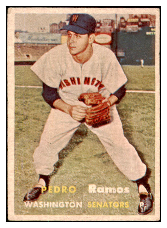1957 Topps Baseball #326 Pedro Ramos Senators VG-EX 480210