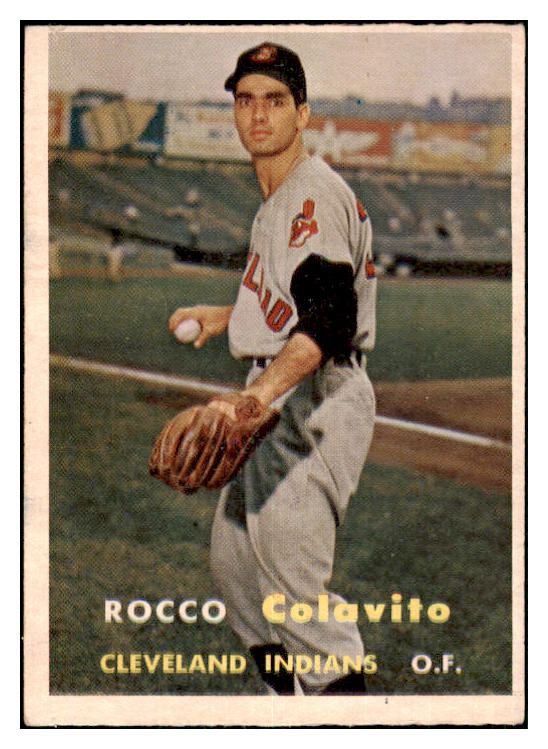 1957 Topps Baseball #212 Rocky Colavito Indians VG-EX 480222