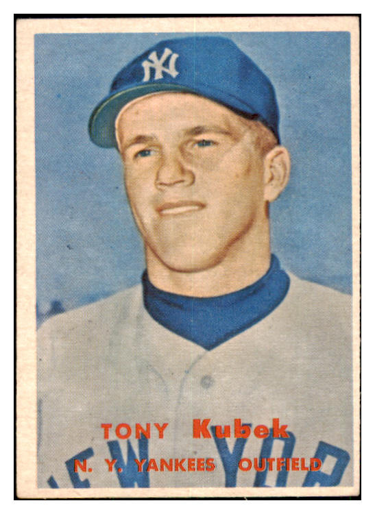 1957 Topps Baseball #312 Tony Kubek Yankees EX 480249