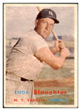 1957 Topps Baseball #215 Enos Slaughter Yankees EX 480252