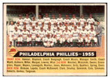 1956 Topps Baseball #072 Philadelphia Phillies Team VG-EX Dated 480264