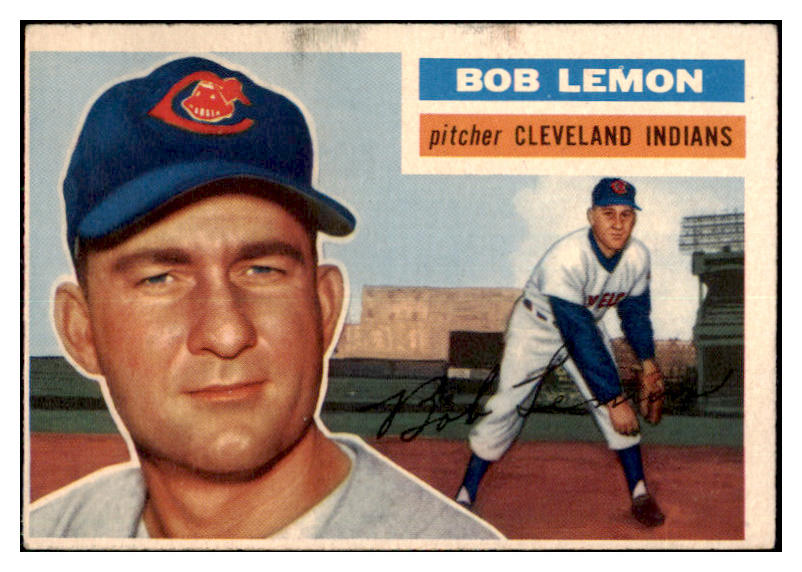 1956 Topps Baseball #255 Bob Lemon Indians VG-EX 480275