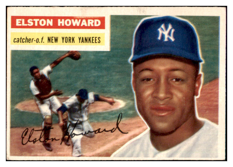 1956 Topps Baseball #208 Elston Howard Yankees EX 480292