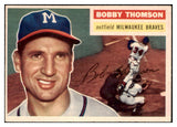 1956 Topps Baseball #257 Bobby Thomson Braves EX 480296