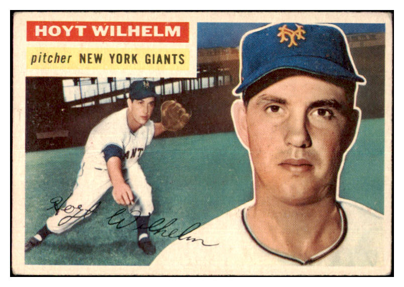 1956 Topps Baseball #307 Hoyt Wilhelm Giants VG-EX 480303