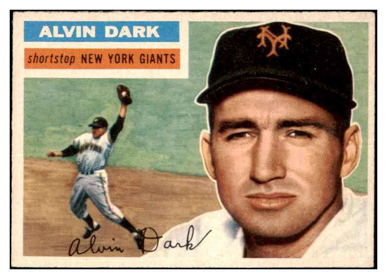 1956 Topps Baseball #148 Alvin Dark Giants EX-MT Gray 480310