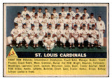 1956 Topps Baseball #134 St. Louis Cardinals Team VG-EX Gray 480312